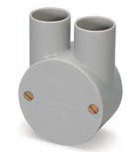 Circular Box Branch 2 Way U with Lid & Screw