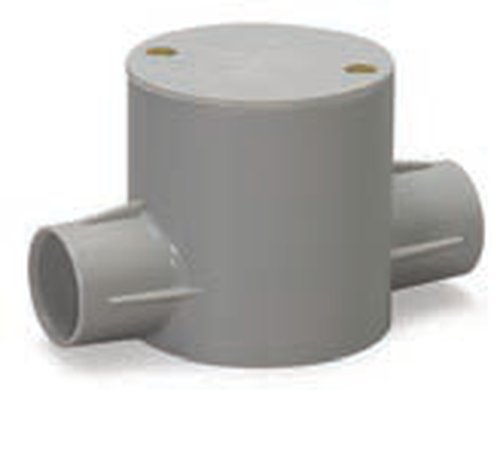 Deep Circular Box Through 2 Way with Lid & Screw